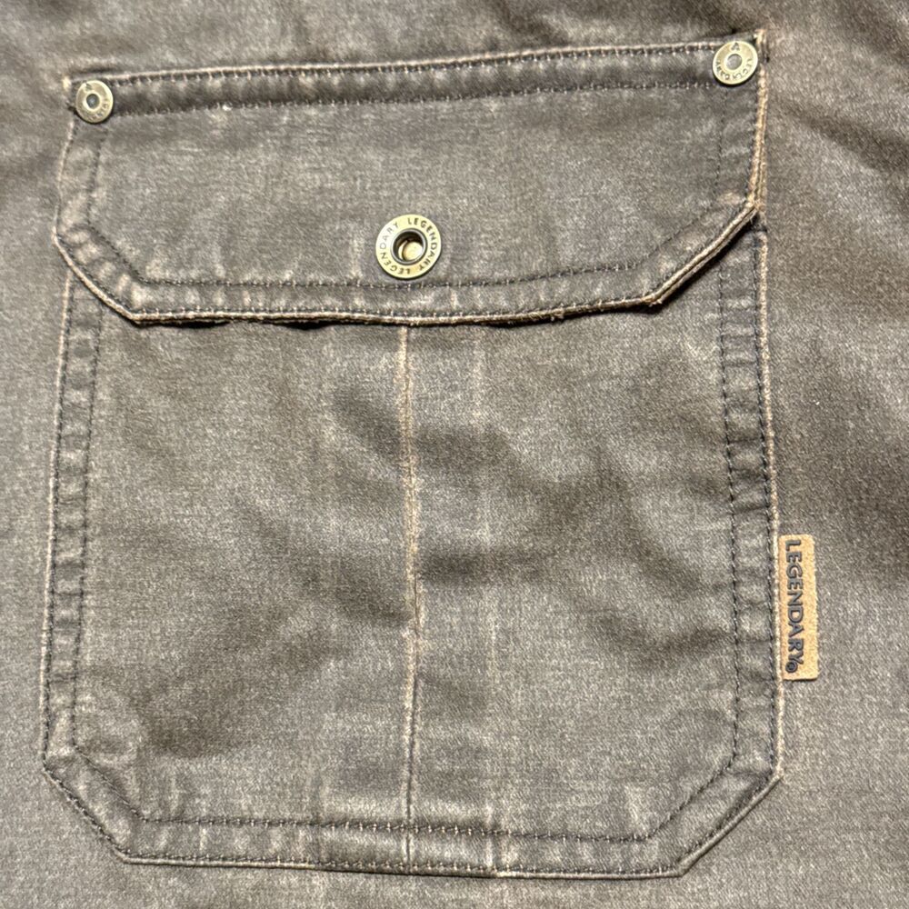 Legendary Whitetails Jacket Mens 2XL  Brown Journeyman Flannel Lined Waxed - Picture 6 of 16